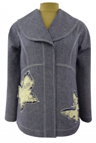 индивидуальный пошив Куртка-жакет с бабочками