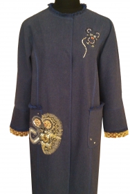 индивидуальный пошив Пальто с вышивкой