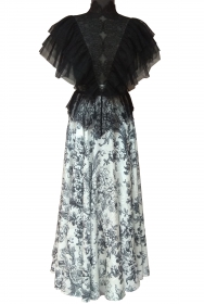 индивидуальный пошив Вечернее платье с черным кружевом