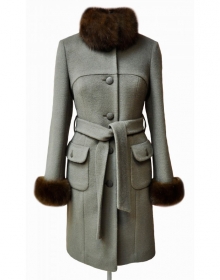 индивидуальный пошив Женское пальто из итальянской ткани